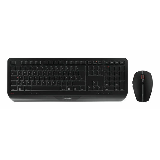 CHERRY GENTIX DESKTOP RAČUNAR. Puna veličina (100%). Bežični. RF bežični. QWERTY. Crni. Miš uključen.