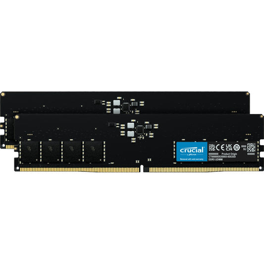 Crucial CT2K16G48C40U5. 32GB. 2 x 16GB DDR5. 4800MHz. 288-pinski DIMM.