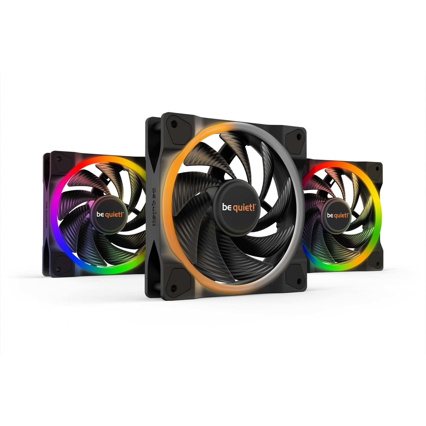 be quiet! Light Wings | 120mm PWM trostruki paket velike brzine. Ventilator. 12cm. 2500RPM. 88,86 m³/h. Crni