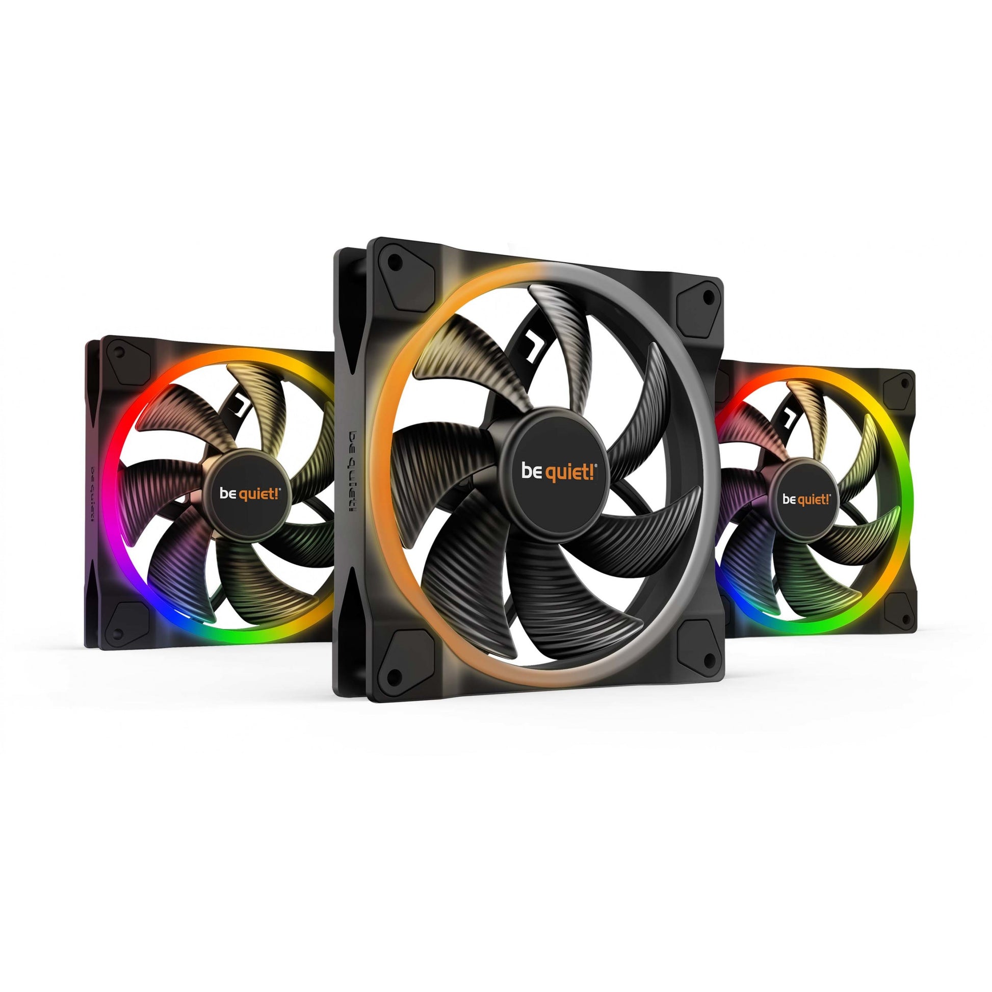 be quiet! Light Wings | 140mm PWM trostruki paket. Ventilator. 14cm. 1500 RPM. 95,14 m³/h. Crni