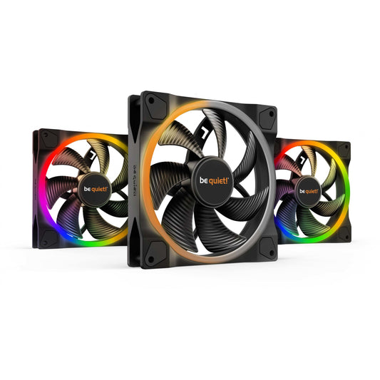 be quiet! Light Wings | 140mm PWM trostruki paket. Ventilator. 14cm. 1500 RPM. 95,14 m³/h. Crni