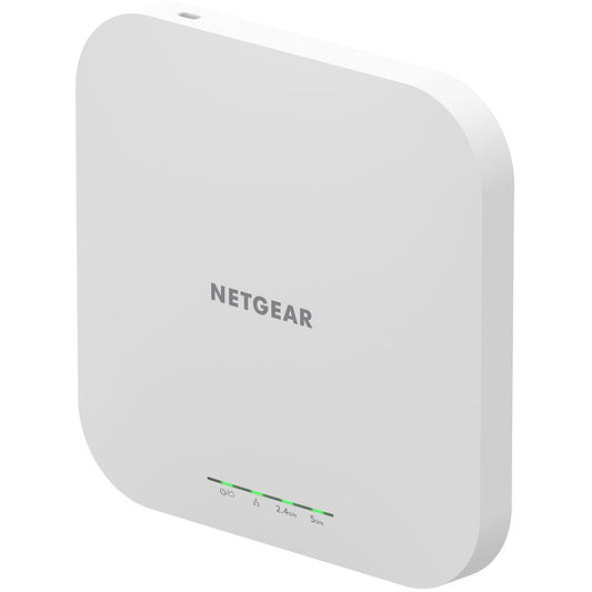 NETGEAR WAX610 WiFi 6 WLAN pristupna tačka (AX1800 brzina, dvopojasna mreža. WPA3. 802.11ax. 2.5G LAN. Lokalno ili Insight daljinsko upravljanje. PoE+ napajanje - napajanje opciono). 2.4 GHz. 5 GHz. 1800 Mbps. EAP-PEAP. EAP TLS. EAP TTLS. PEAP. SSH. SSL/TLS. WPA. WPA2. WPA2 Enterprise. WPA3. 10,100,1000,2500 Mbps