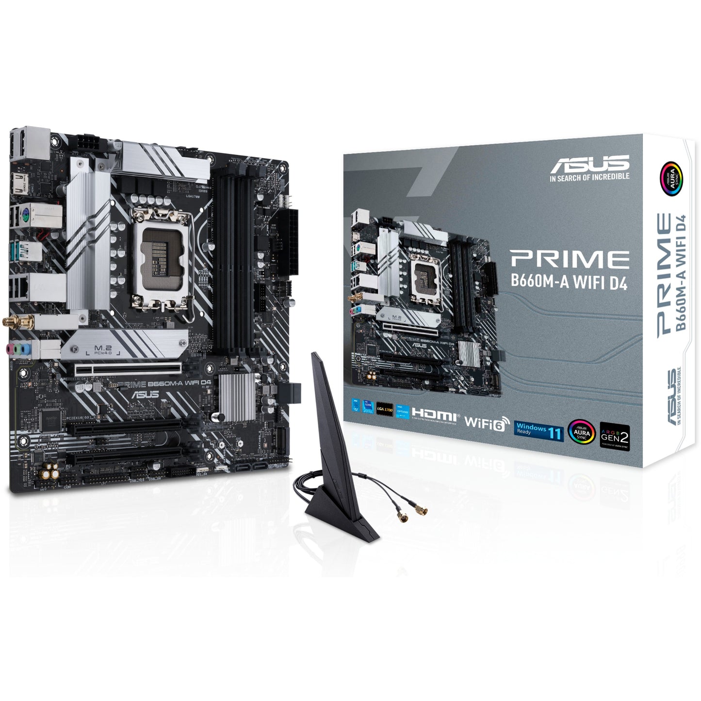 ASUS PRIME B660M-A WIFI D4. Intel. LGA 1700. Intel® Celeron®. Intel® Core™ i3. Intel® Core™ i5. Intel® Core™ i7. Intel® Core™ i9..... DDR4 SDRAM. 128 GB. DIMM