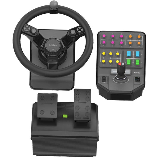 Logitech G paket za tešku opremu. Volan + pedale. Računar. Analogni/digitalni. 900°. Žični. USB.