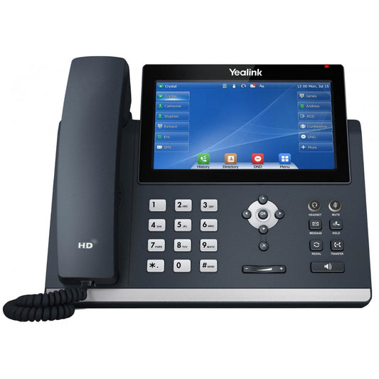 Yealink SIP-T48U. IP telefon. Siva. Žični telefon. 1000 unosa. LED. 17,8 cm (7").