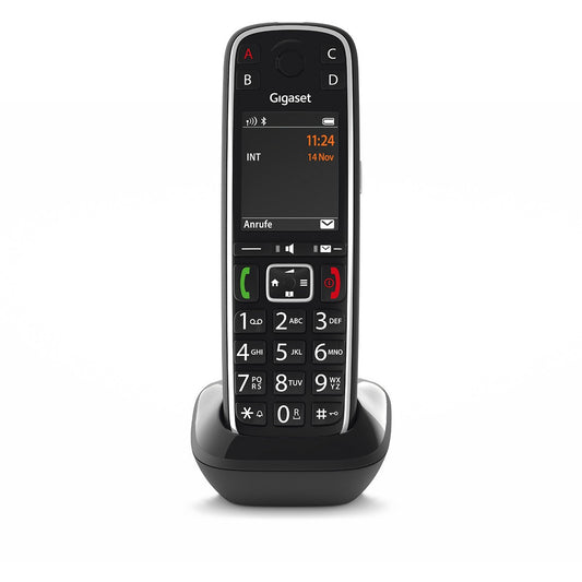 Gigaset E720HX. Analogni/DECT telefon. Bežični telefon. 200 unosa. Identifikacija pozivaoca. SMS (usluga tekstualnih poruka). Crna.