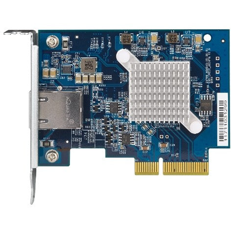 QNAP QXG-10G1T. Ugrađen. Žični. PCI Express. Ethernet. 10000 Mbps. Plavi