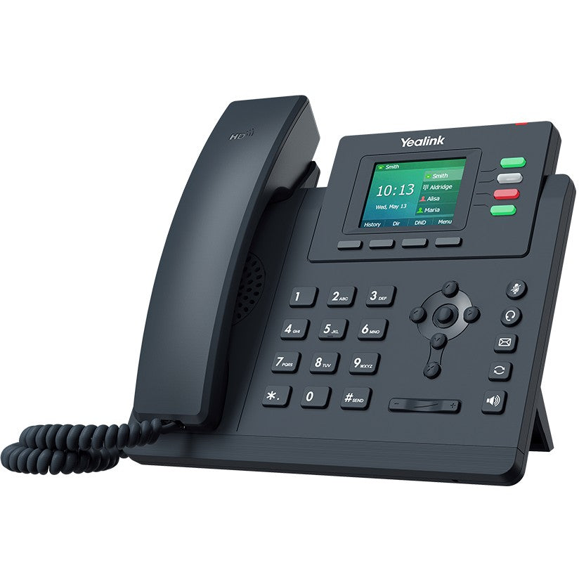 Yealink SIP-T33G. IP telefon. Siva. Žični telefon. 4 linije. 1000 unosa. Tipke.