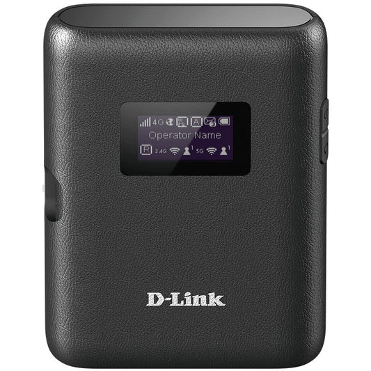 D-Link DWR-933. Wi-Fi 5 (802.11ac). Dvopojasni (2.4 GHz/5 GHz). 3G. 4G. Crni. Prenosni ruter