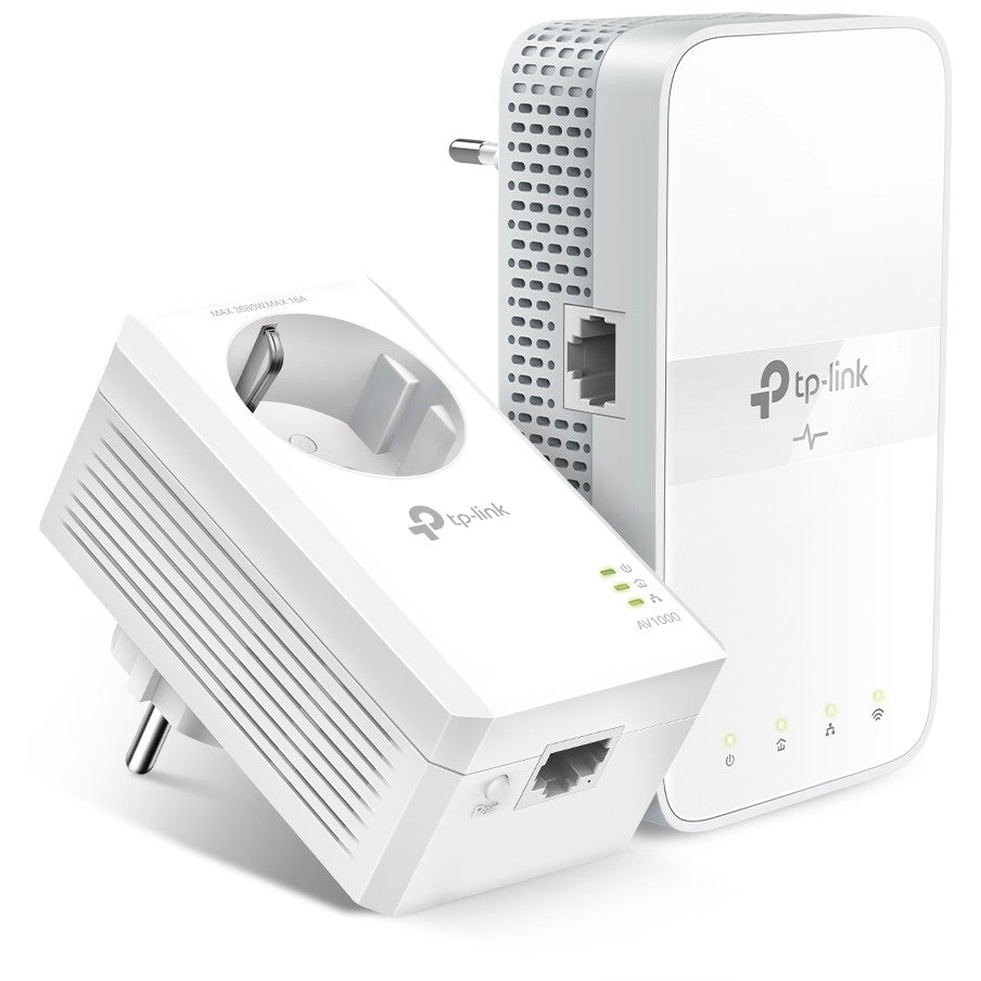 TP-Link AC1200 AV1000 Gigabit WLAN Powerline adapter komplet sa utičnicom. 1200 Mbps. IEEE 802.11a. IEEE 802.11ac. IEEE 802.11b. IEEE 802.11g. IEEE 802.11n. IEEE 802.3. IEEE 802.3ab.....Tip E/F. Gigabit Ethernet. 10,100,1000 Mbps. Wi-Fi 5 (802.11ac)