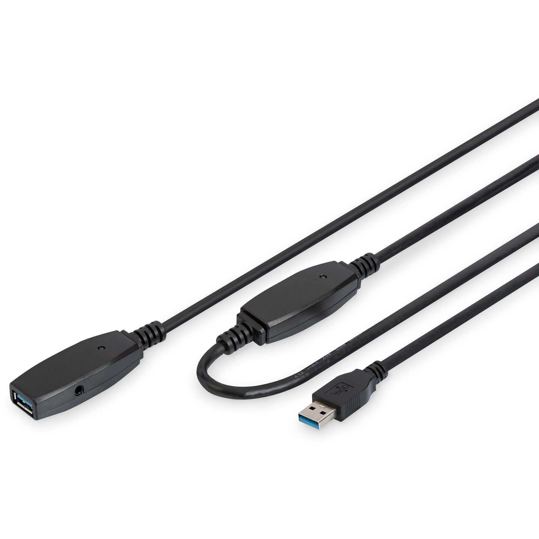 Digitus aktivni USB 3.0 produžni kabel. 15 m. USB A. USB A. USB 3.2 Gen 1 (3.1 Gen 1). 5 Gbit/s. Crni