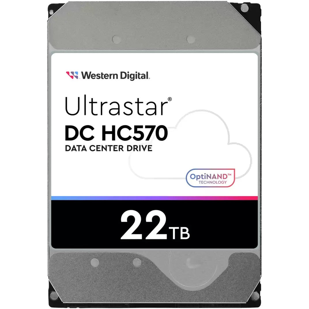 Western Digital Ultrastar DC HC570. 22TB. 7200 o/min. 512MB. 3.5". Serial ATA III