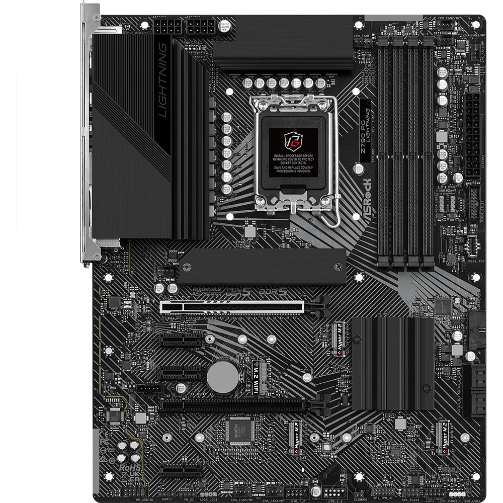 Asrock Z790 PG Lightning. Intel. LGA 1700. Intel® Core™ i5. Intel® Core™ i7. Intel® Core™ i9. DDR5 SDRAM. 128 GB. DIMM