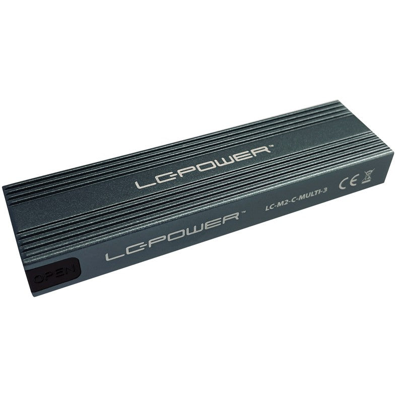 LC-Power LC-M2-C-MULTI-3 SSD kućište. M.2. M.2. USB port. Antracit