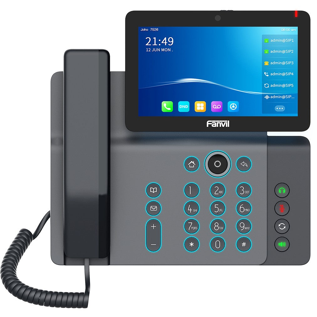 Fanvil V67. IP telefon. Crni. Žični telefon. Za montažu na sto/zid. Android. U opsegu. Van opsega. SIP informacije.
