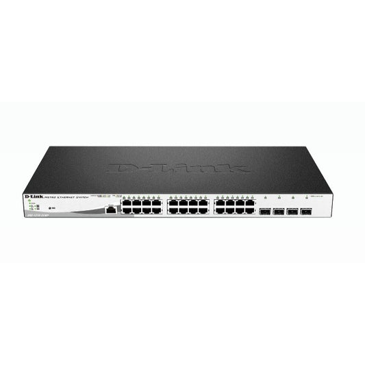 D-Link DGS-1210-28MP/E. Upravljani. L2. Gigabit Ethernet (10/100/1000). Napajanje preko Etherneta (PoE). Montaža u rack. 1U