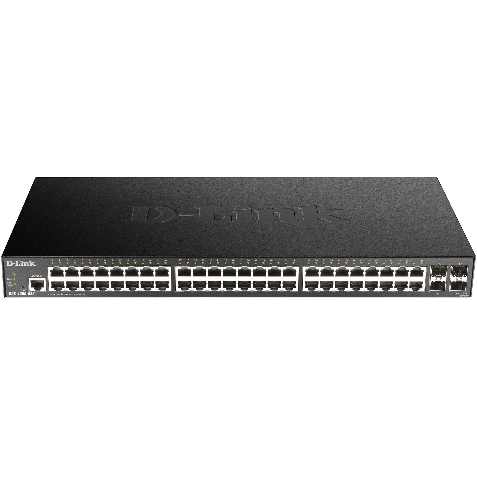 D-Link DGS-1250-52X. Upravljani. L3. Gigabit Ethernet (10/100/1000). Ugradnja u rack.