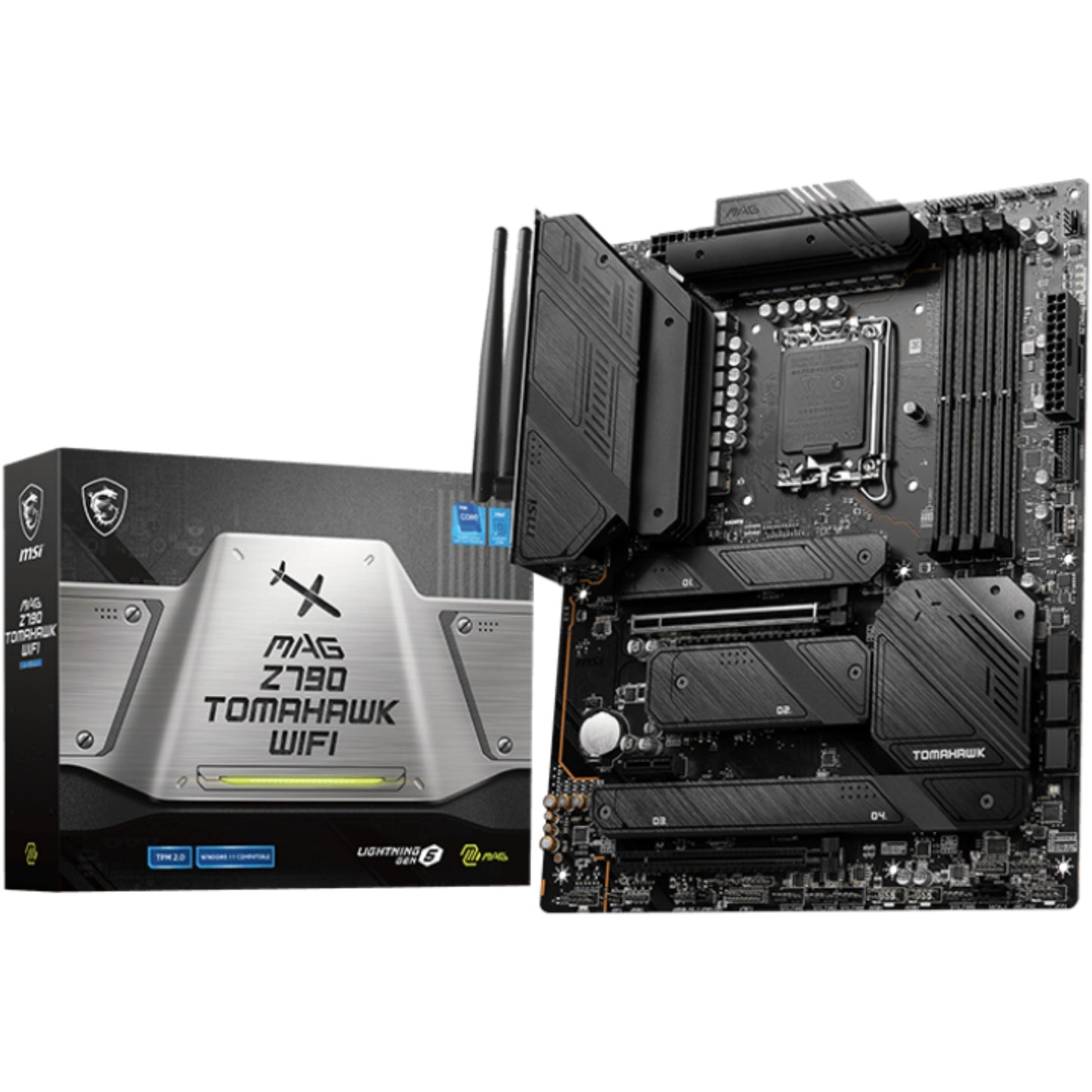 MSI MAG Z790 TOMAHAWK WIFI. Intel. LGA 1700. Intel® Celeron®. Intel® Pentium® Gold. LGA 1700. 192GB. DDR5 SDRAM