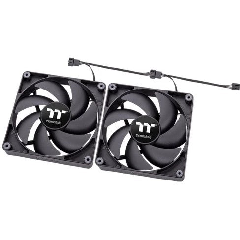 Thermaltake TT CT120 PC ventilator. 500 RPM. 2000 RPM. Crni