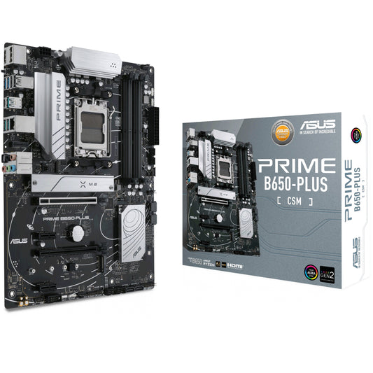 ASUS PRIME B650-PLUS-CSM. AMD. Podnožje AM5. AMD Ryzen 7000 serija. DDR5 SDRAM. 128GB. DIMM