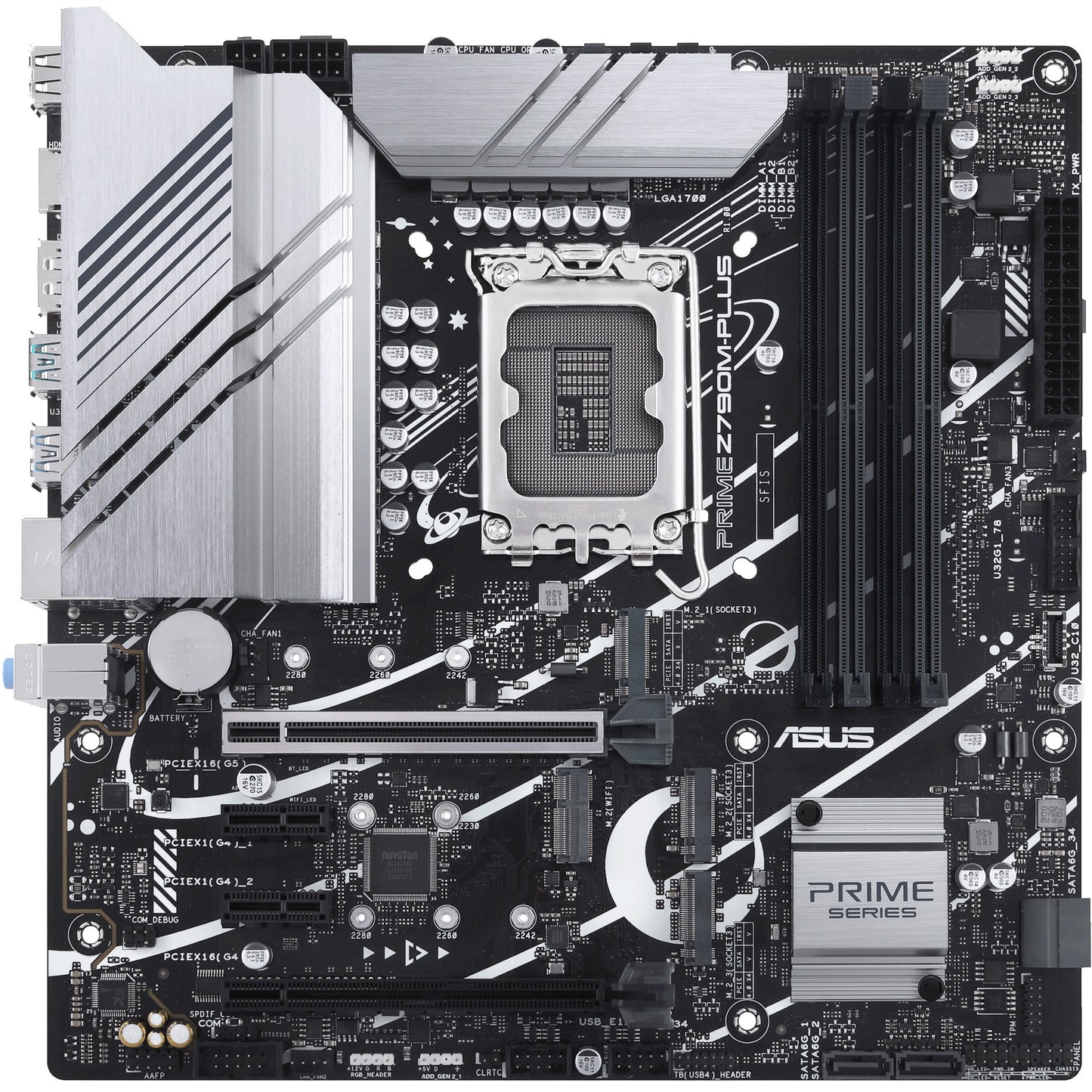 ASUS PRIME Z790M-PLUS. Intel. LGA 1700. Intel® Celeron®. Intel® Core™ i3. Intel® Core™ i5. Intel® Core™ i7. Intel® Core™ i9..... DDR5-SDRAM. 128 GB. DIMM