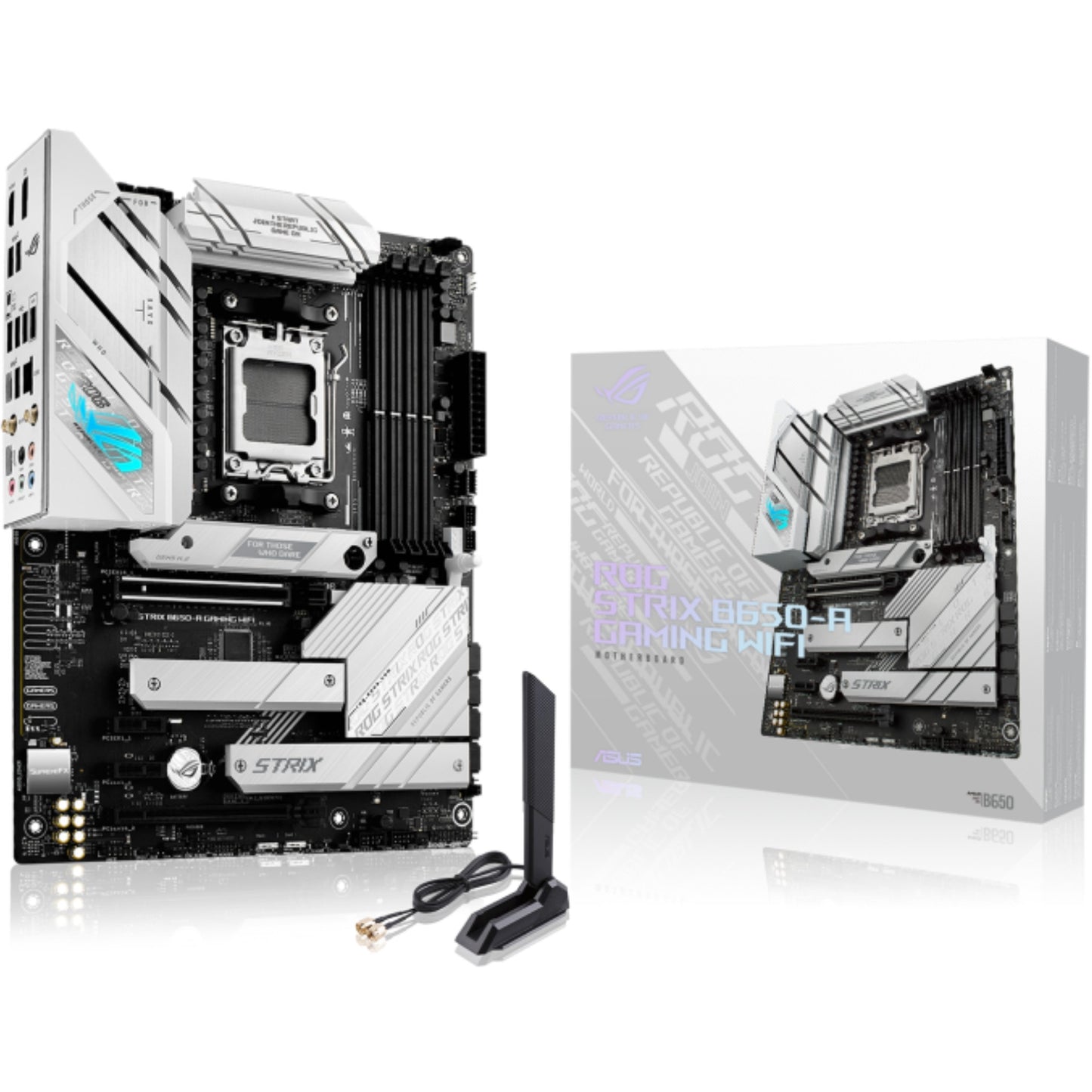 ASUS ROG STRIX B650-A GAMING WIFI. AMD. Podnožje AM5. AMD Ryzen™ 7. Podnožje AM5. DDR5-SDRAM. 128 GB