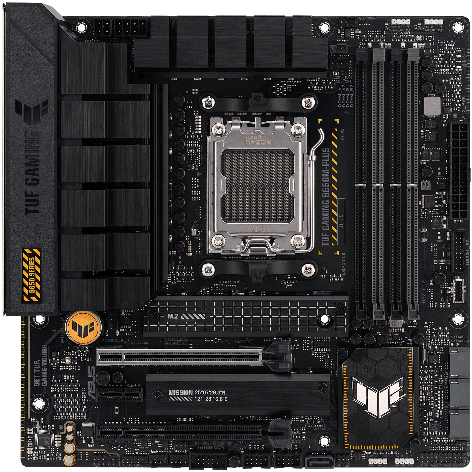 ASUS TUF GAMING B650M-PLUS. AMD. Podnožje AM5. AMD Ryzen 7000 serija. Podnožje AM5. DDR5 SDRAM. 128GB