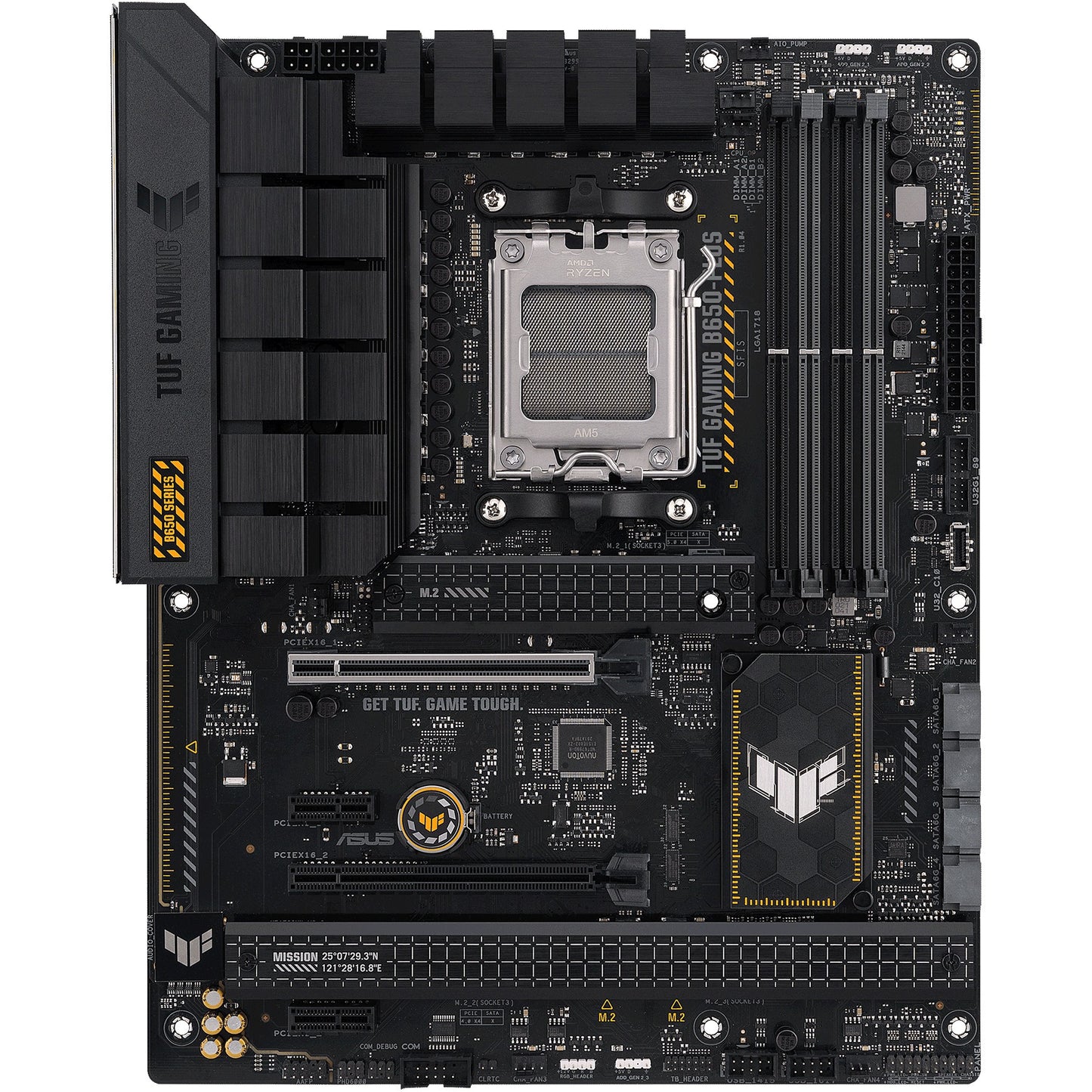 ASUS TUF GAMING B650-PLUS. AMD. Podnožje AM5. AMD Ryzen 7000 serija. Podnožje AM5. DDR5 SDRAM. 128GB