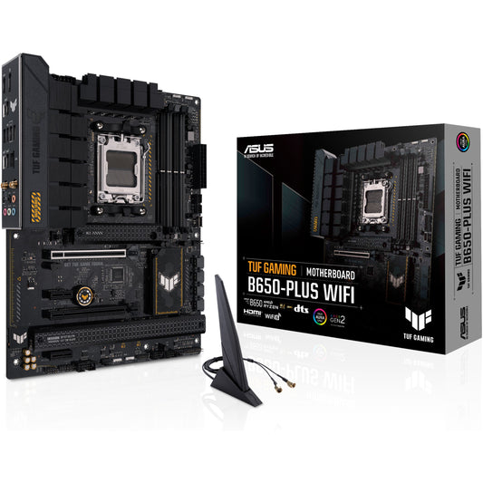 ASUS TUF GAMING B650-PLUS WIFI. AMD. Podnožje AM5. AMD Ryzen 7000 serija. Podnožje AM5. DDR5 SDRAM. 128GB