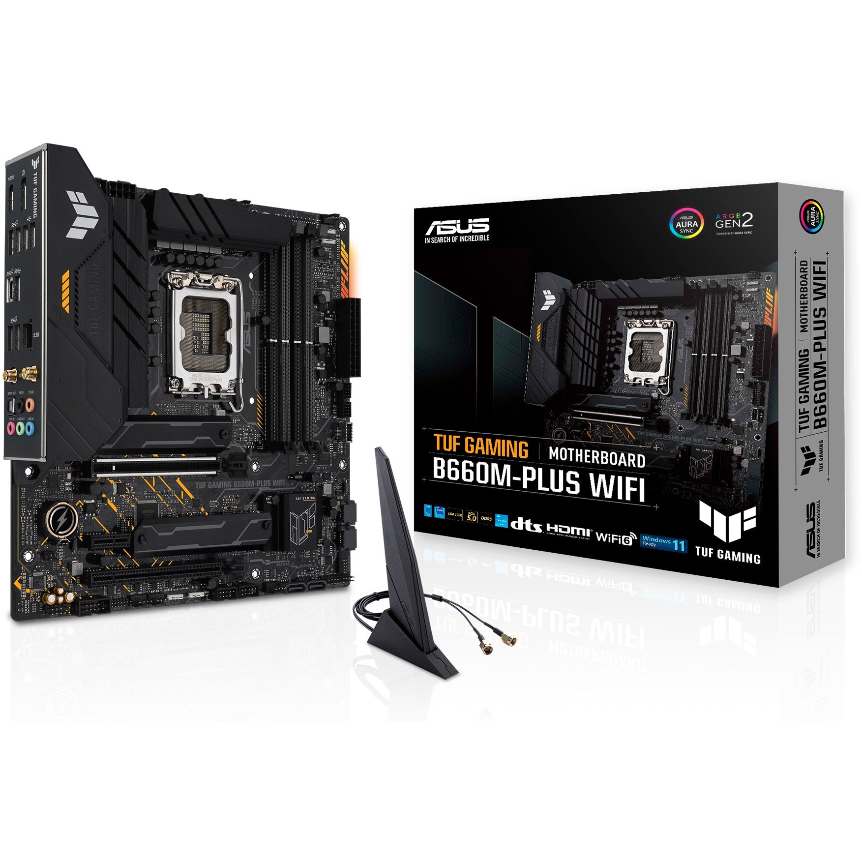 ASUS TUF GAMING B660M-PLUS WIFI. Intel. LGA 1700. Intel® Celeron®. Intel® Core™ i3. Intel® Core™ i5. Intel® Core™ i7. Intel® Core™ i9..... LGA 1700. DDR5 SDRAM. 128 GB