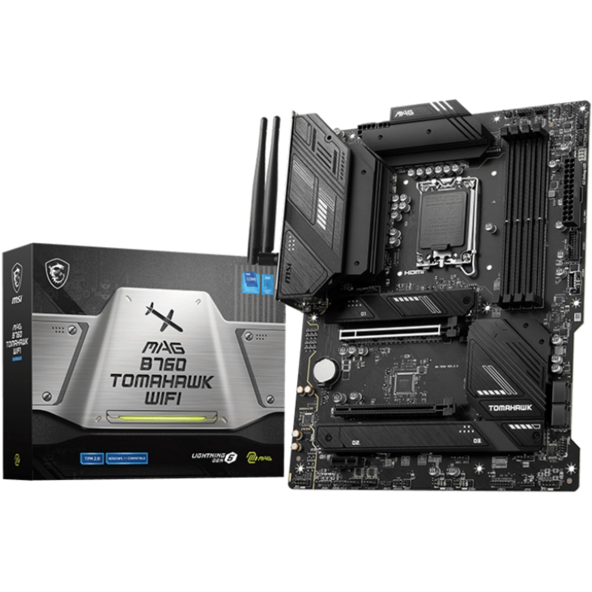 MSI MAG B760 TOMAHAWK WIFI. Intel. LGA 1700. Intel® Celeron®. Intel® Pentium® Gold. LGA 1700. DDR5 SDRAM. 128GB