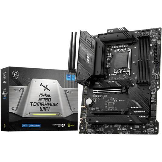 MSI MAG B760 TOMAHAWK WIFI. Intel. LGA 1700. Intel® Celeron®. Intel® Pentium® Gold. LGA 1700. DDR5 SDRAM. 128GB