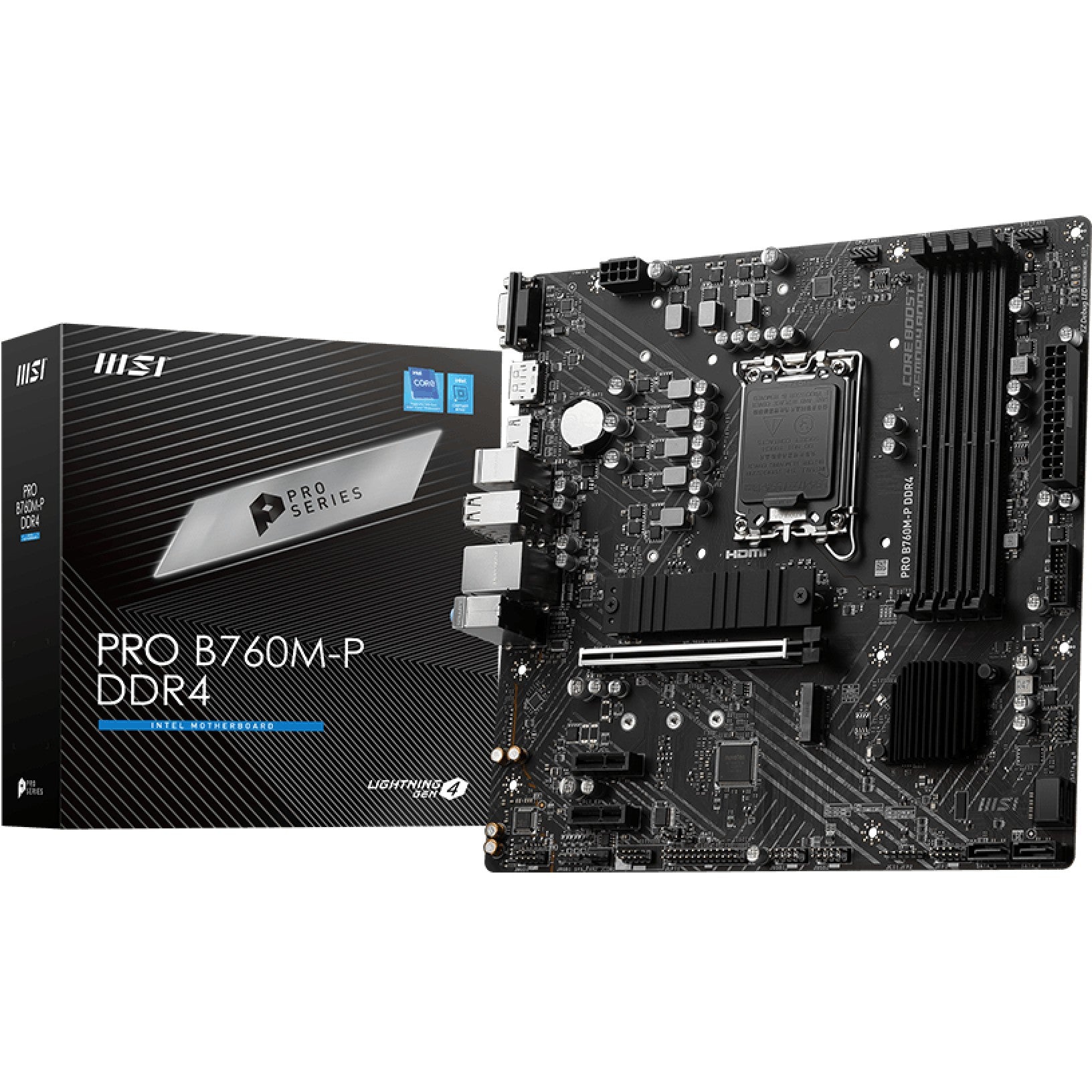 MSI PRO B760M-P DDR4. Intel. LGA 1700. Intel® Celeron®. Intel® Pentium® Gold. LGA 1700. DDR4 SDRAM. 128GB