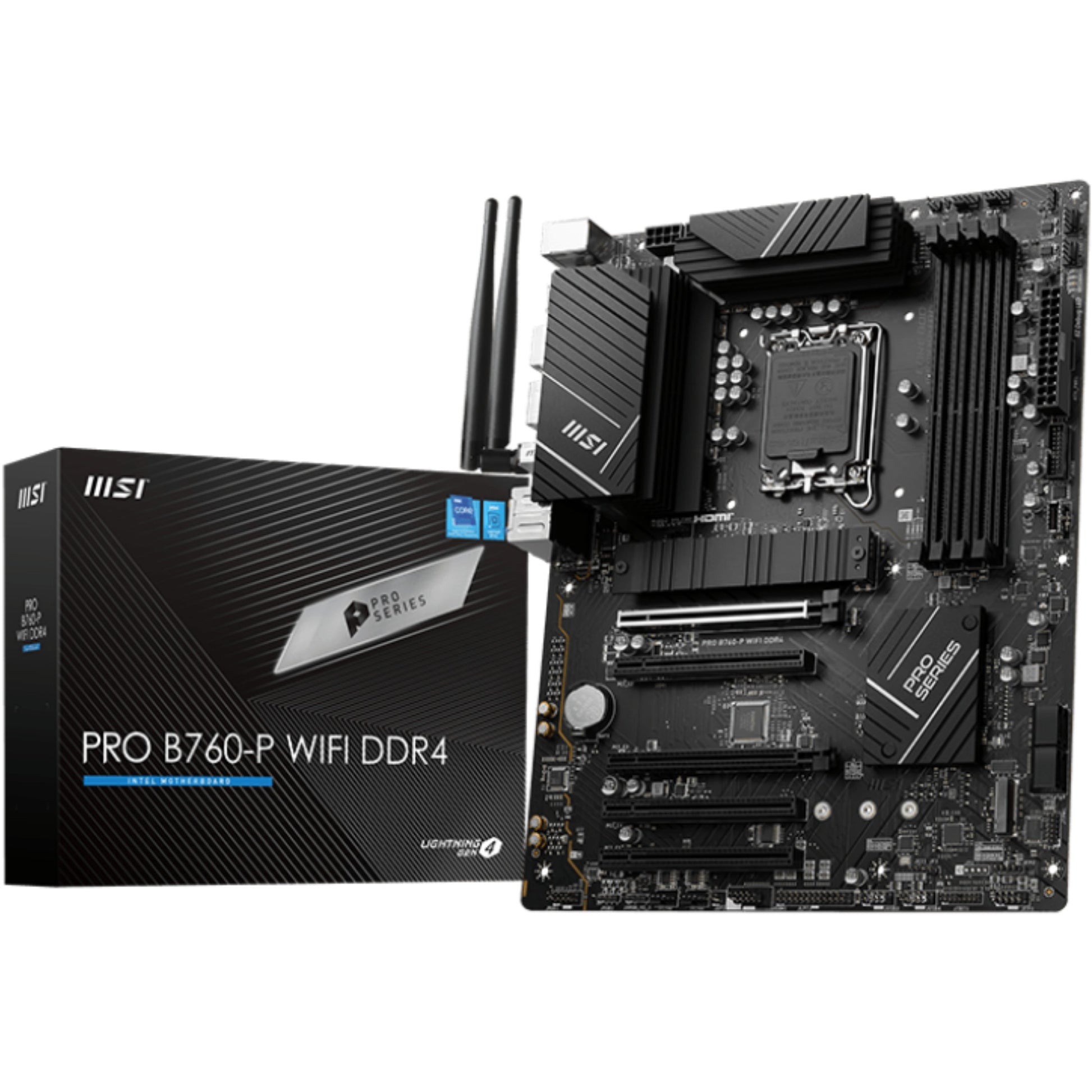 MSI PRO B760-P WIFI DDR4. Intel. LGA 1700. Intel® Celeron®. Intel® Pentium® Gold. LGA 1700. DDR4 SDRAM. 128GB