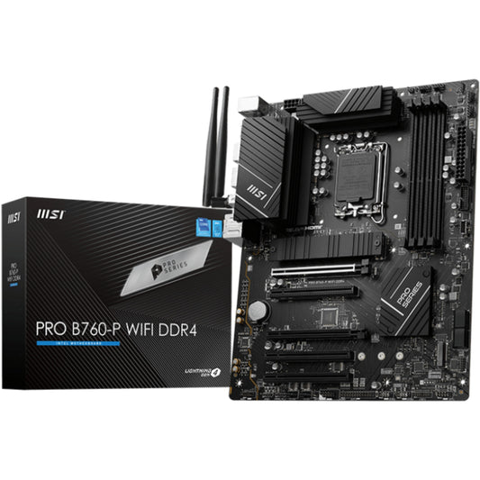 MSI PRO B760-P WIFI DDR4. Intel. LGA 1700. Intel® Celeron®. Intel® Pentium® Gold. LGA 1700. DDR4 SDRAM. 128GB