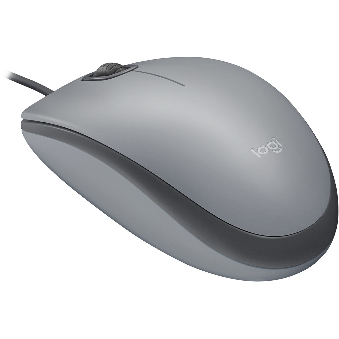 Logitech M110 tiha. Za obje ruke. Optička. USB Tip-A. 1000 DPI. Siva.