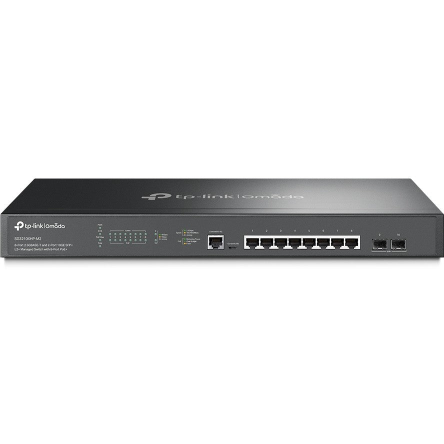 TP-Link Omada SG3210XHP-M2. Upravljani. L2+. 2.5G Ethernet (100/1000/2500). Napajanje preko Etherneta (PoE). Montaža u rack. 1U