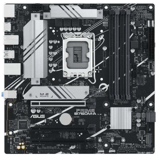 ASUS PRIME B760M-A-CSM. Intel. LGA 1700. Intel® Celeron®. Intel® Pentium® Gold. Intel® Core™ i3. Intel® Core™ i5. Intel® Core™.... LGA 1700. DDR5-SDRAM. 128 GB