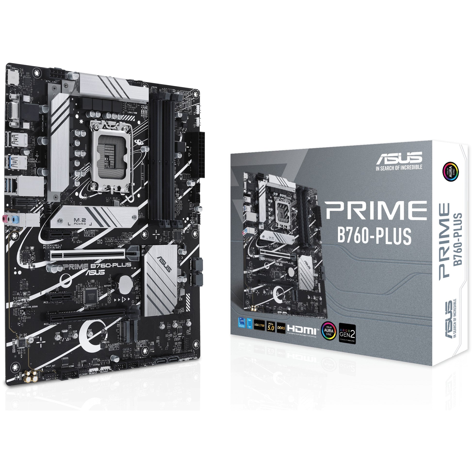 ASUS PRIME B760-PLUS. Intel. LGA 1700. Intel® Celeron®. Intel® Core™ i3. Intel® Core™ i5. Intel® Core™ i7. Intel® Core™ i9..... LGA 1700. DDR5 SDRAM. 192 GB