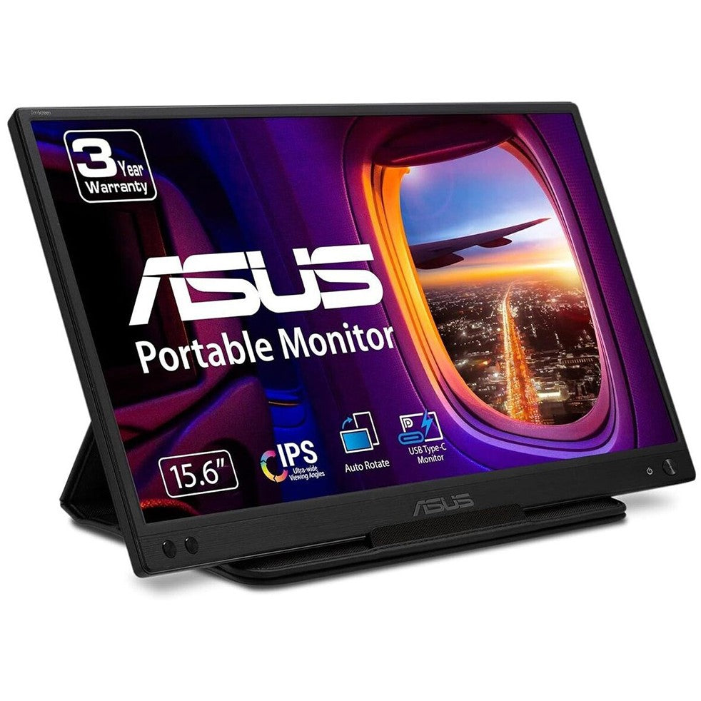 ASUS ZenScreen MB166C. 39,6 cm (15,6"). 1920 x 1080 piksela. Full HD. LED. 5 ms. Crni