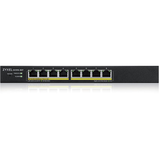 Zyxel GS1915-8EP. Upravljani. L2. Gigabit Ethernet (10/100/1000). Puni dupleks. Napajanje preko Etherneta (PoE).