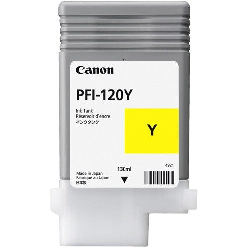 Canon PFI-120Y. Žuta. Tinta na bazi pigmenta. 130 ml. 1 komad. Pojedinačno pakovanje.