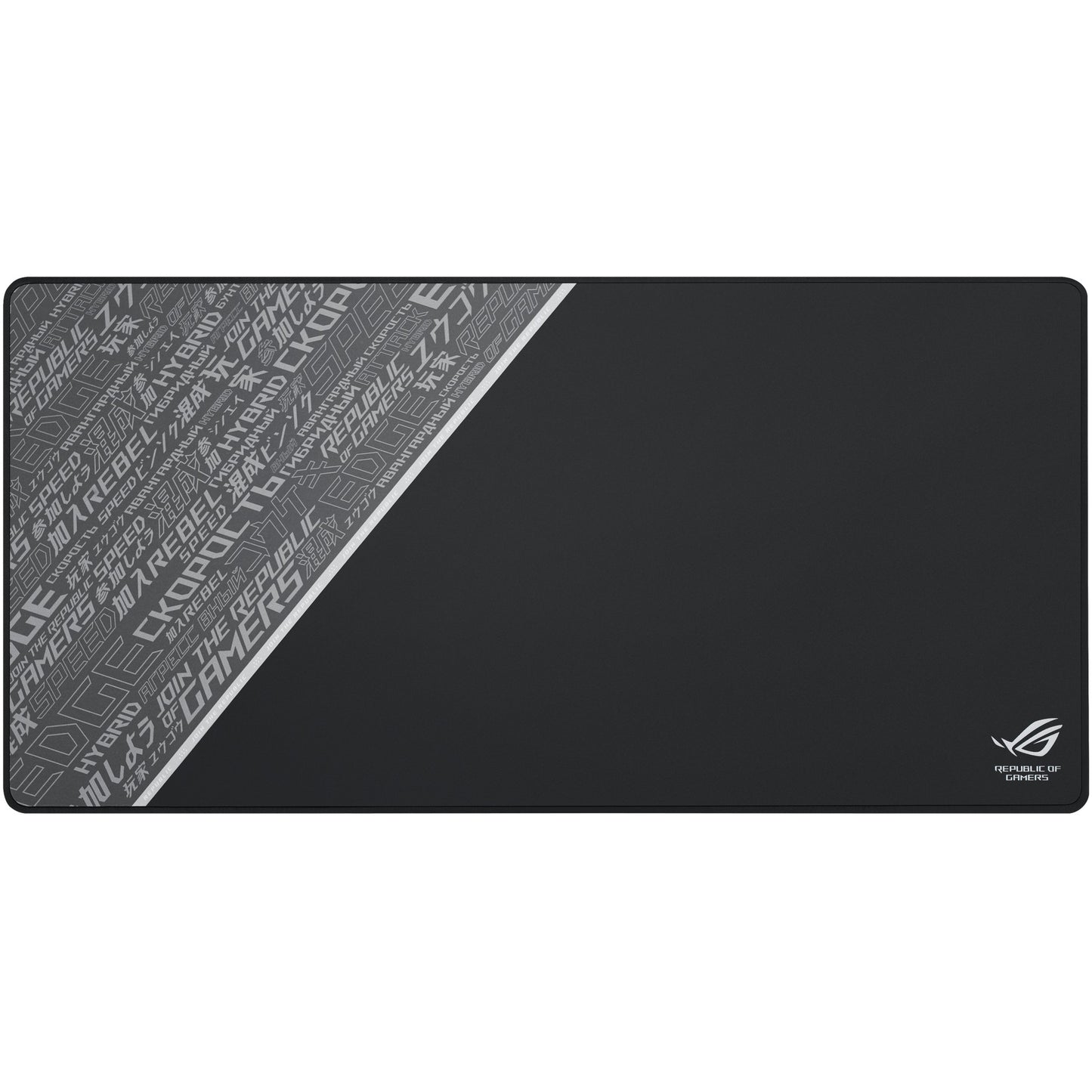 ASUS ROG Sheath BLK LTD. Crna. Siva. Bijela. Tkanina. Guma. Protuklizna baza. Podloga za miša za igranje