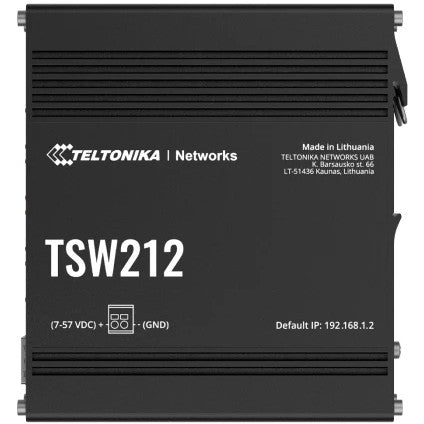 Teltonika TSW212. Upravljani. L2. Gigabit Ethernet (10/100/1000)