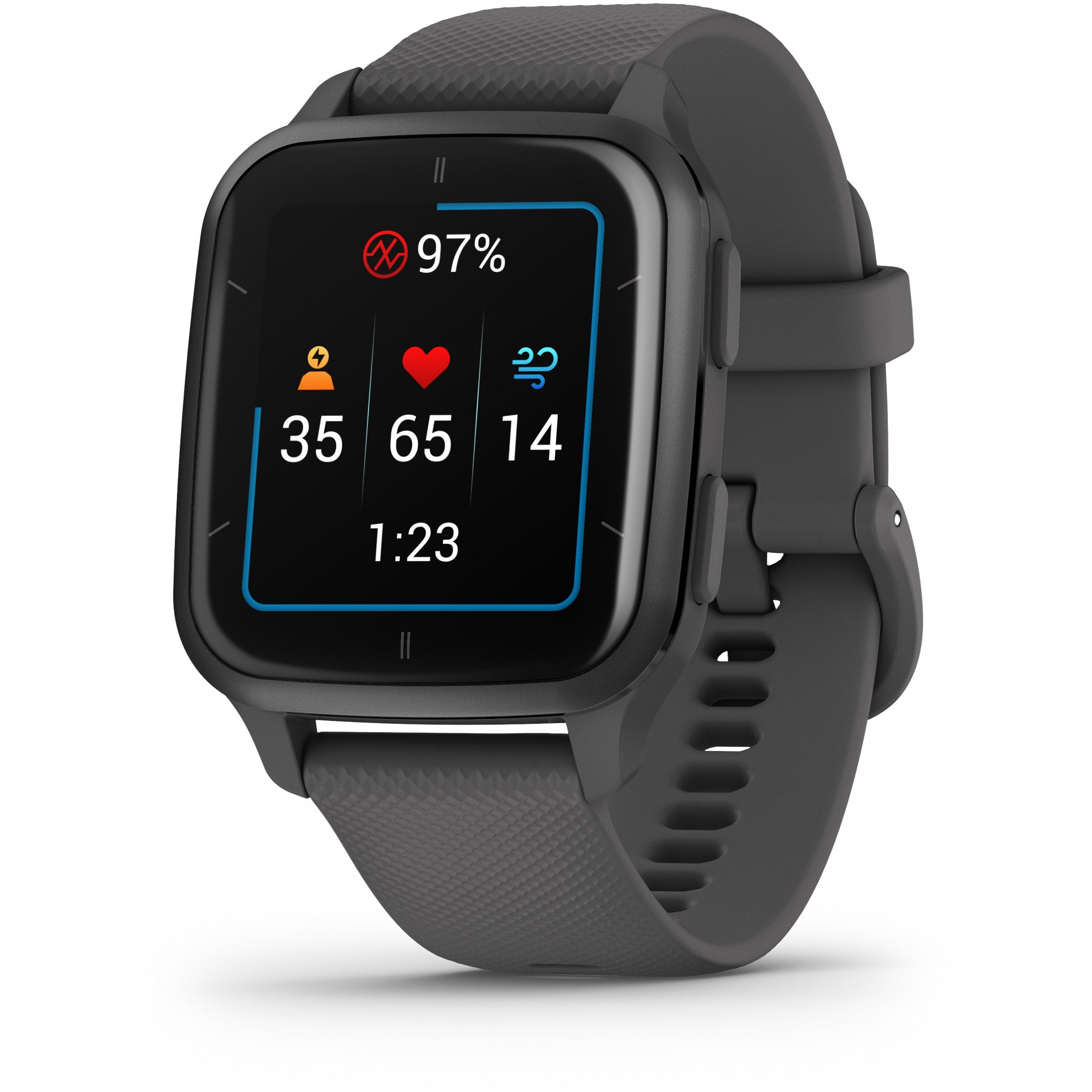 Garmin Venu Sq 2. 3,56 cm (1,4"). AMOLED. Ekran osjetljiv na dodir. GPS.