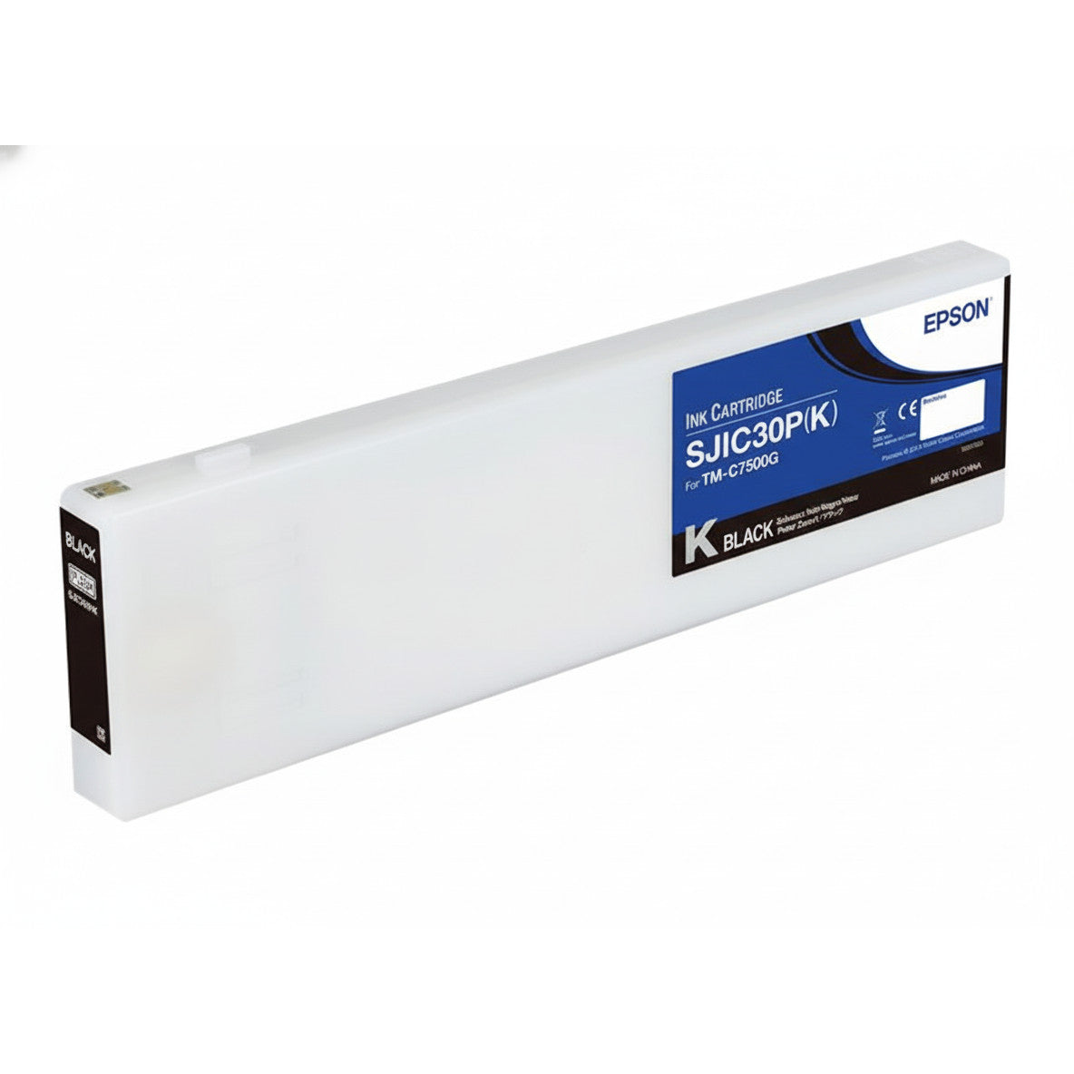 Epson SJIC30P(K): Kertridž s tintom za ColorWorks C7500G (crni). Crna. Tinta na bazi pigmenta. 1 komad.
