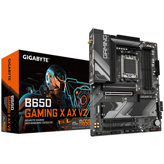 GIGABYTE B650 GAMING X AX V2 matična ploča - AMD Ryzen 9000 serija. 8+2+2 faze VRM. do 8000 MHz DDR5 (OC). 1xPCIe 5.0 + 2xPCIe 4.0 M.2. 2.5GbE LAN. WIFI 6E. USB 3.2 Gen 2. AMD. Socket AM5. AMD Ryzen 7000 serija. AMD Ryzen 8000 serija. AMD Ryzen 9000 serija. Socket AM5. DDR5 SDRAM. 256GB