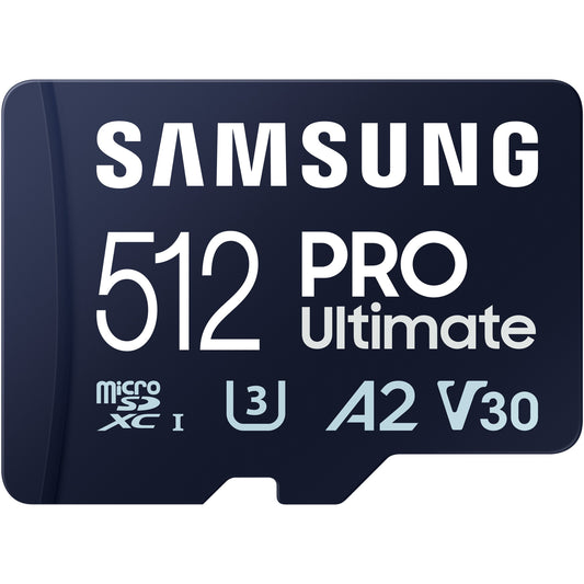 Samsung MB-MY512S. 512GB. MicroSDXC. UHS-I. 200MB/s. 130MB/s. Klasa 3 (U3)