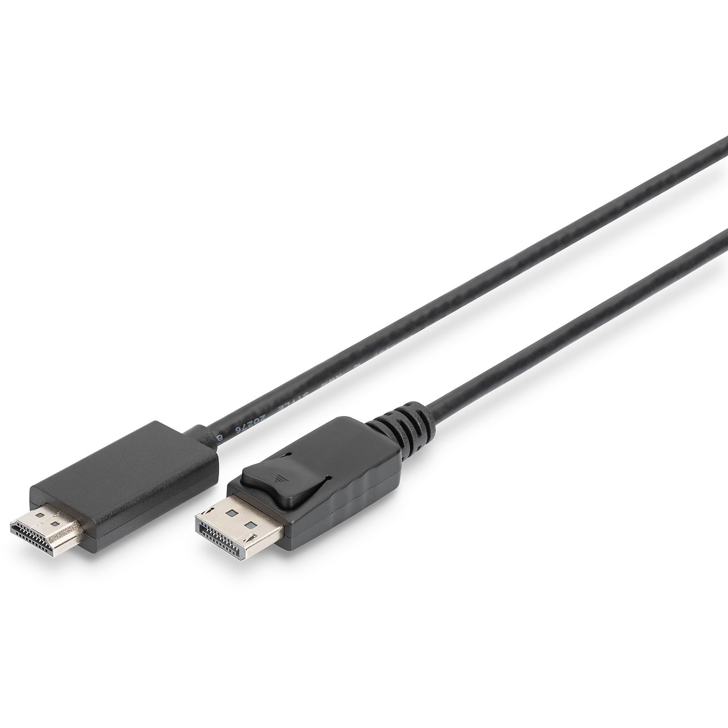 Digitus DisplayPort adapter kabel. DP na HDMI Tip A. 2 m. HDMI Tip A (standardni). DisplayPort. Muški. Muški. Ravni.