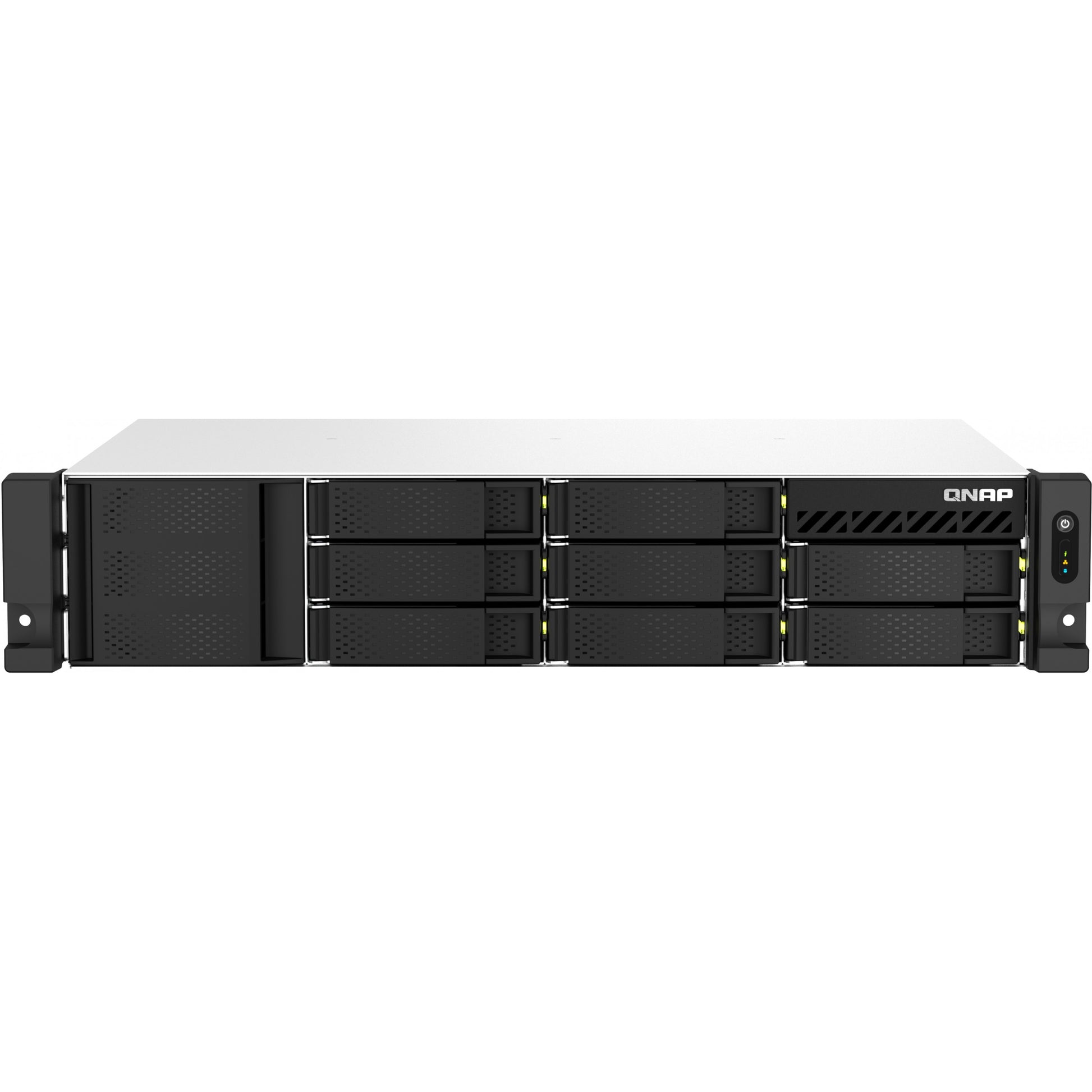 QNAP TS-873AeU-RP. NAS. Rack (2U). Ugrađeni Ryzen. V1500B. 4GB. DDR4